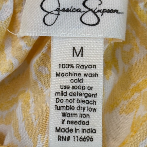 Jessica Simpson Yellow Halter Maxi Sundress - Picture 2 of 8